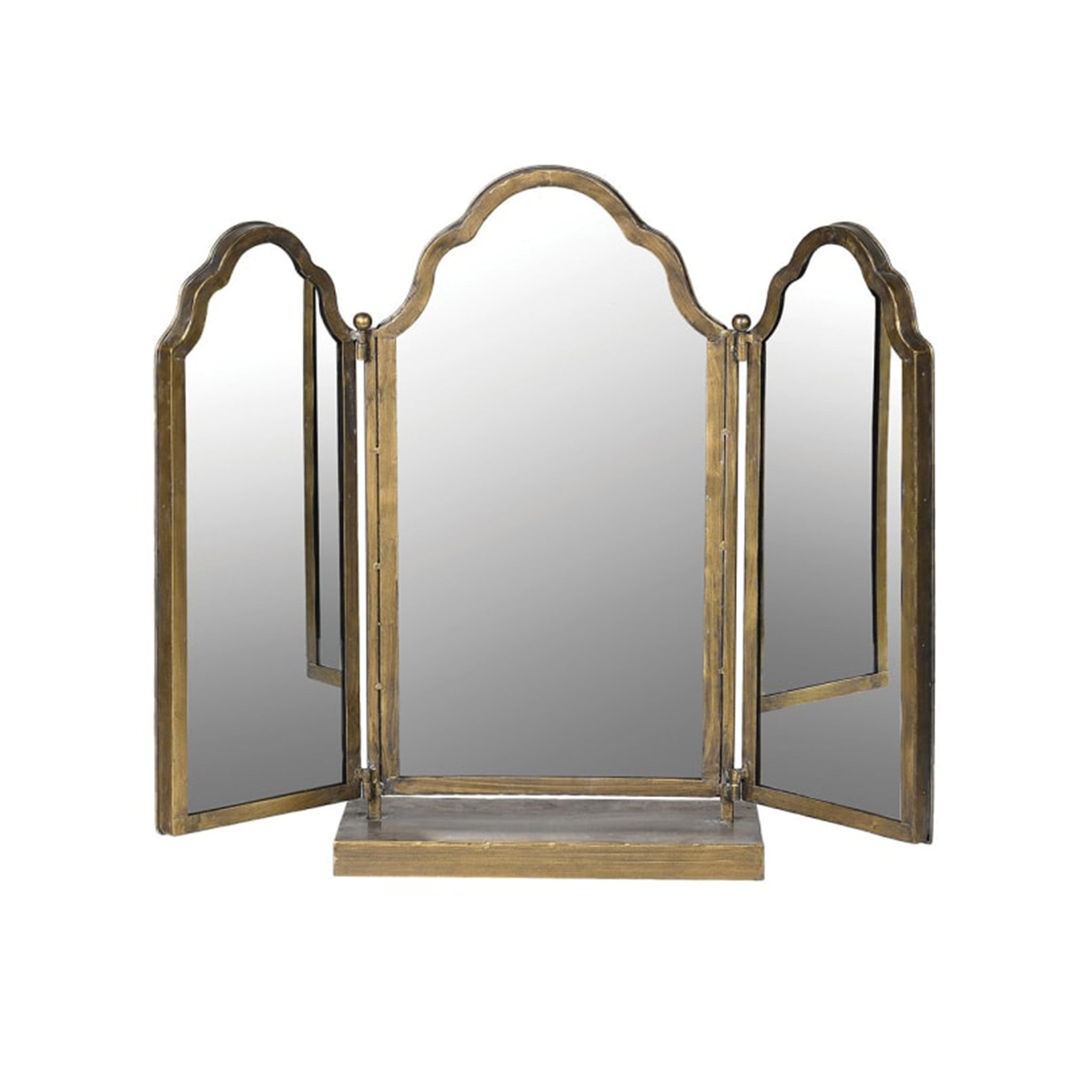 Antique Brass Dressing Table Mirror